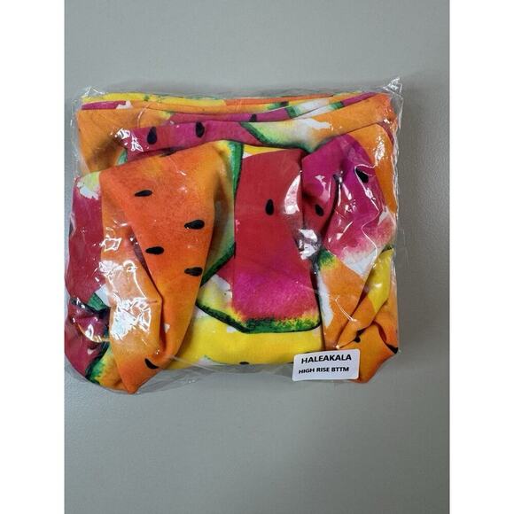 Fused Hawaii Haleakala Bikini Bottom Sz XL Summer Fruit Print Vacation Tropical - Picture 2 of 10